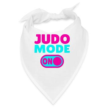 Judo Mode ON – Stärke, Disziplin & Kampfgeist - Bandana - Weiß - Vorne