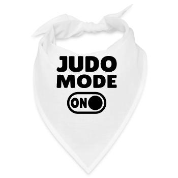 Judo Mode ON – Stärke, Disziplin & Kampfgeist - Bandana - Weiß - Vorne