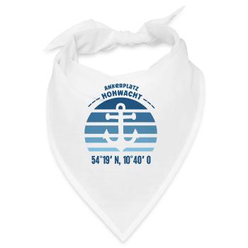 Hohwacht Ostsee Hohwachter Bucht Küste Anker - Bandana - Weiß - Vorne
