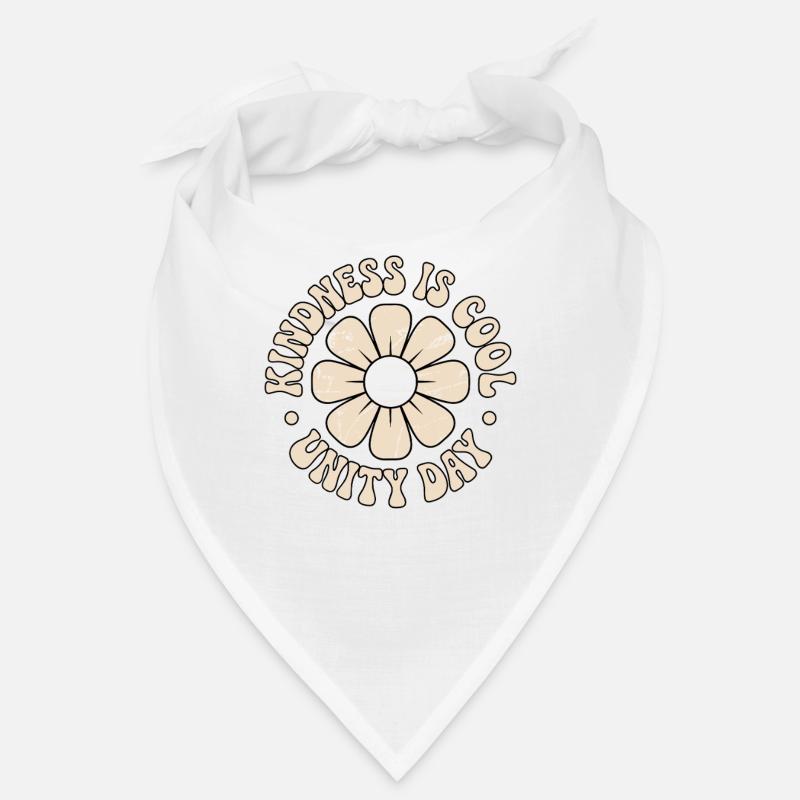 Gentillesse Unité Fleurs Message Postif Bandana