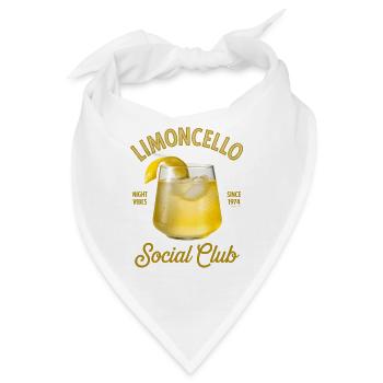 Limoncello Social Club – Nachtvibes - Bandana - Weiß - Vorne