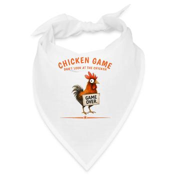 Chicken Game Over Grafik - Bandana - Weiß - Vorne