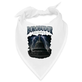 Borobudur Tempel - Bandana - Weiß - Vorne