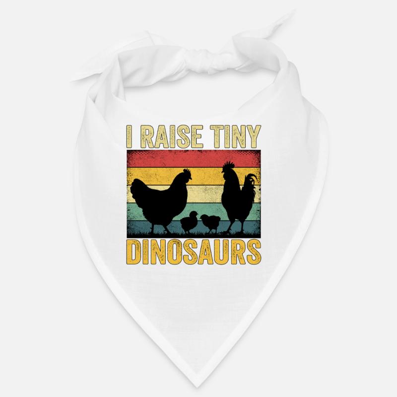 I Raise Tiny Dinosaurs - Bandana - Weiß