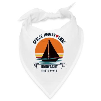 Hohwacht Heimat Segler Hohwachter Bucht Ostsee - Bandana - Weiß - Vorne