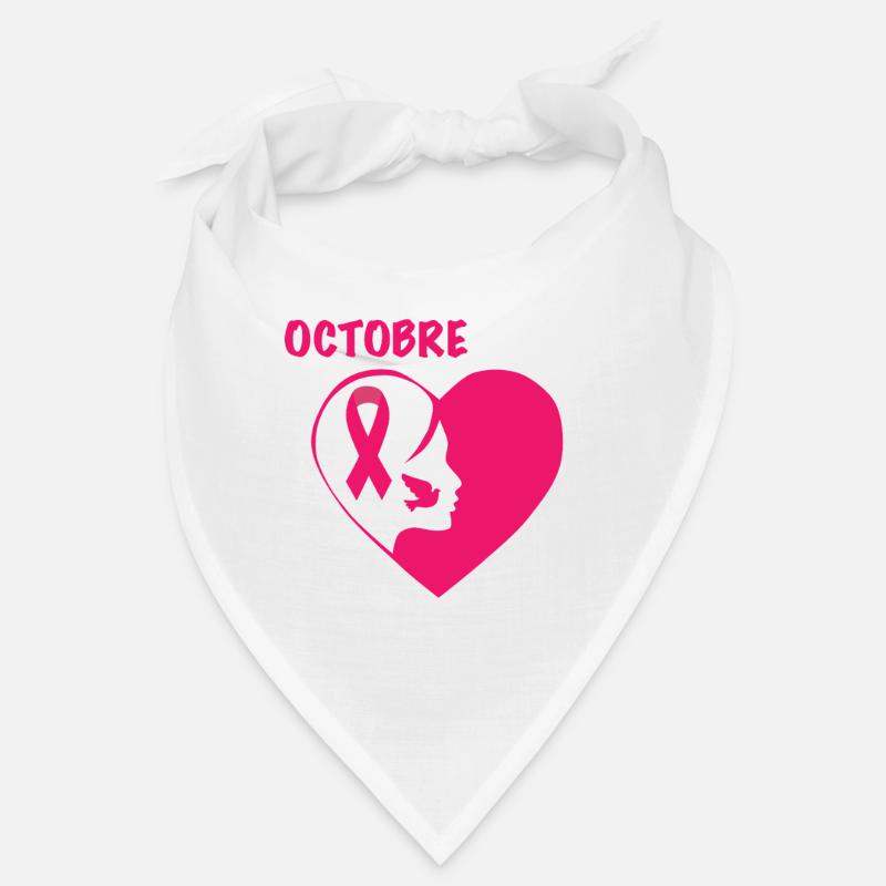 Octobre Rose Cœur Solidarité Bandana