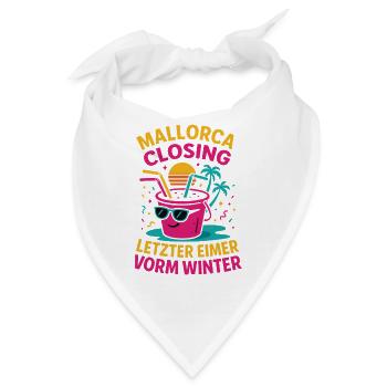 Mallorca Closing Letzter Eimer - Bandana - Weiß - Vorne