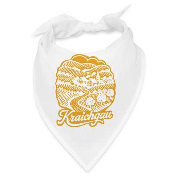 Kraichgau Retro Design mit Schriftzug - Bandana - Weiß - Vorne