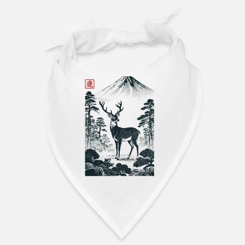 Mystischer Hirsch mit Hanko Stempel Bandana