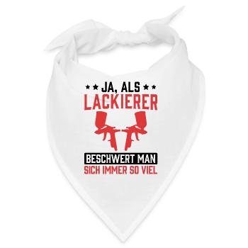 Lackierer beschwert sich Fahrzeuglackierer - Bandana - Weiß - Vorne
