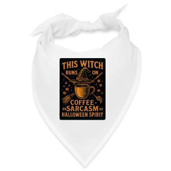 Halloween-Geist - Sarkastische Hexe - Bandana - Weiß - Vorne