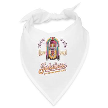 Jukebox Sammler Jukebox Collecting Makes Cents - Bandana - Weiß - Vorne