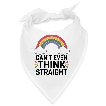 Regenbogen Wolken Jubel - Bandana - Weiß - Vorne