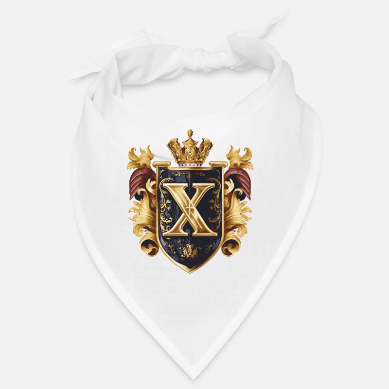 X Letter Name Crown Bandana