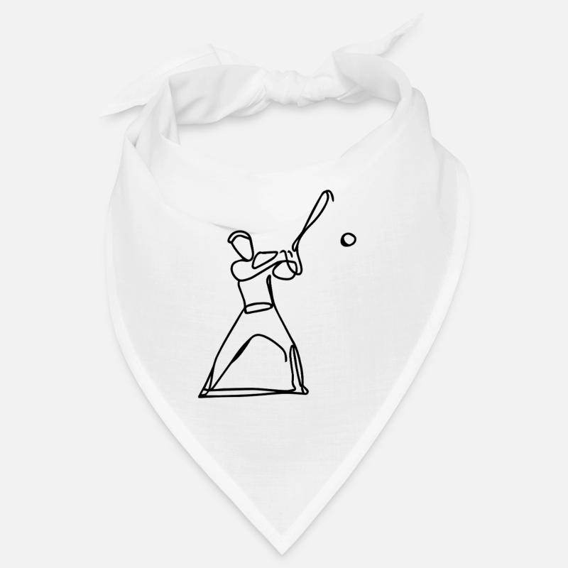 Baseball Player Drawing Bandana