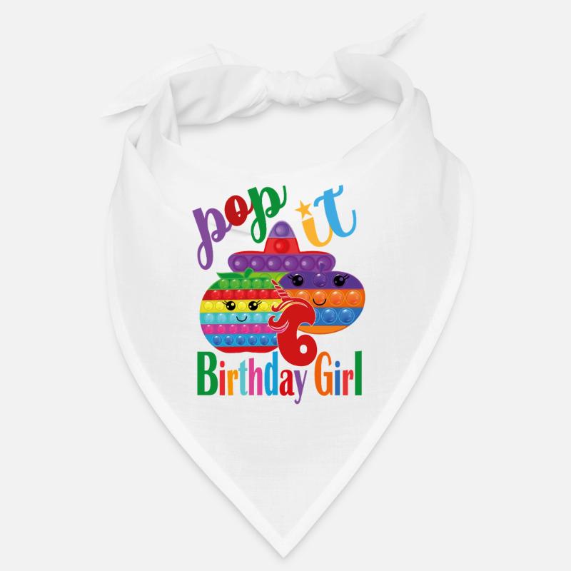 pop it Geburtstagskind 6 Bandana