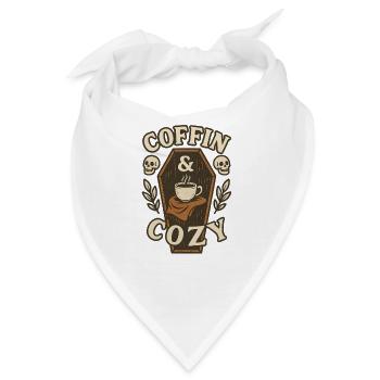Sarg & gemütliche Kaffeelounge, Halloween - Bandana - Weiß - Vorne