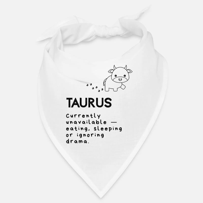 Dessin animé mignon du Taureau - Mode sieste activé Bandana