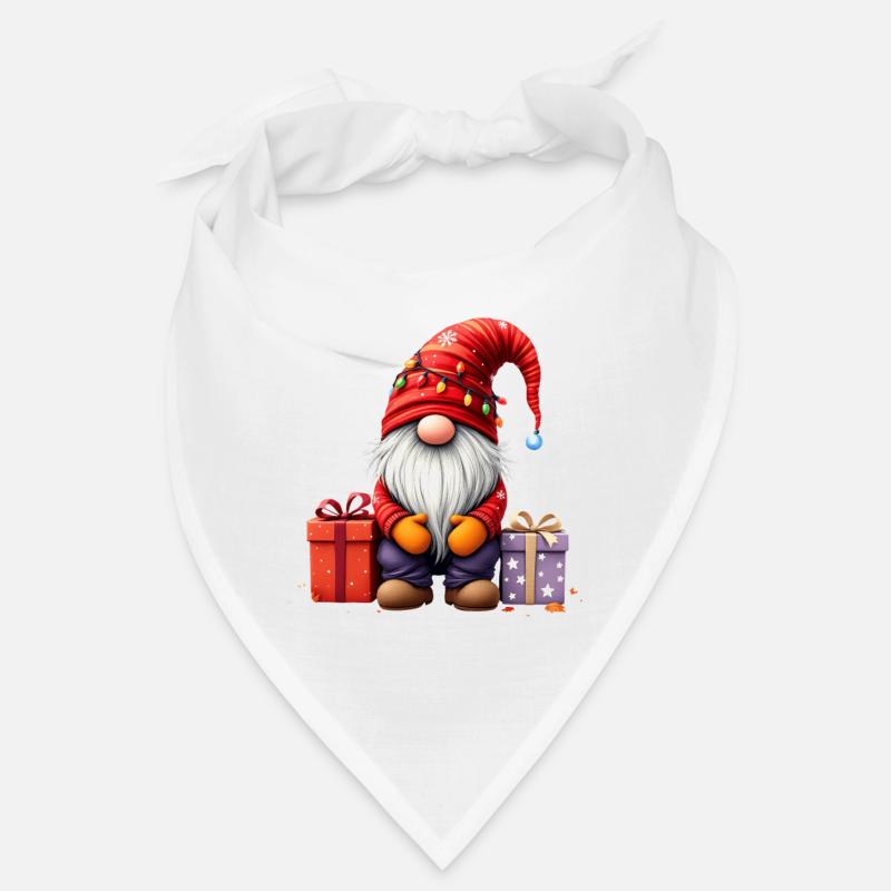 Weihnachtswichtel Mit Geschenken Und Lichter Bandana