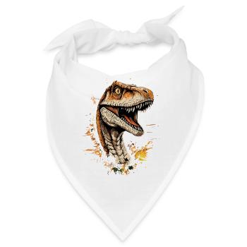 Raptor Velociraptor Dinosaurier Dino Raptoren - Bandana - Weiß - Vorne