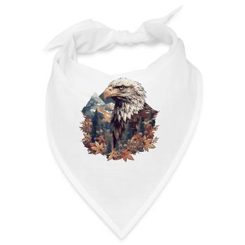 Adler - Bandana - Weiß - Vorne