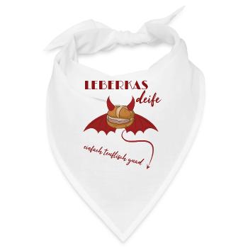 Teuflische Leberkassemmel nicht nur zu Halloween - Bandana - Weiß - Vorne