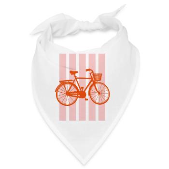 Fahrrad Radler Citybike mit Korb - Bandana - Weiß - Vorne