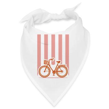 Fahrrad Radler Citybike mit Korb - Bandana - Weiß - Vorne