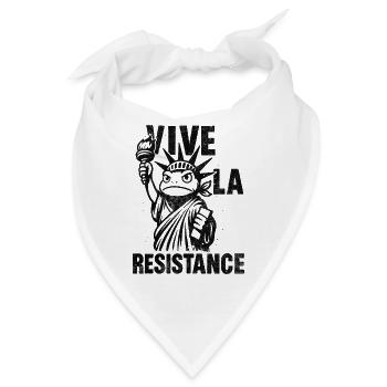 Vive La Resistance Silhouette Tee - Bandana - Weiß - Vorne