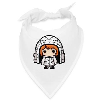 Winter Eskimo Iglu Comic - Bandana - Weiß - Vorne