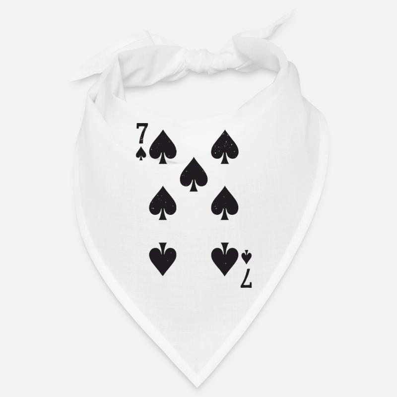 Seven Spades Hearts Pattern Spades Bandana