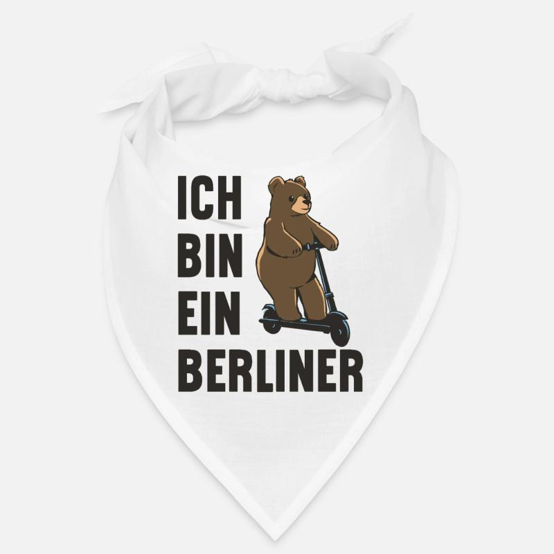 Ein Berliner-Bär auf Roller! Ich bin ein Berliner Bandana