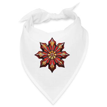Frost Symbol Schnee Stern Winter - Bandana - Weiß - Vorne