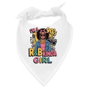 90er R&B Girl Stil - Bandana - Weiß - Vorne