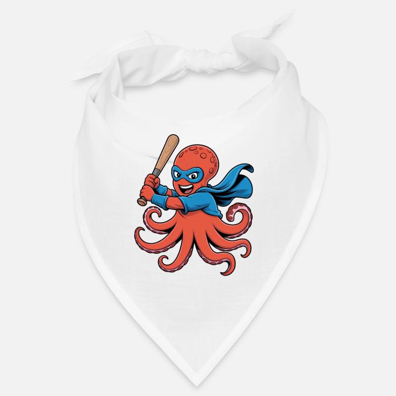 Baseball Octopus Superhero Bandana