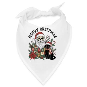 Merry Creepmas - Bandana - Weiß - Vorne