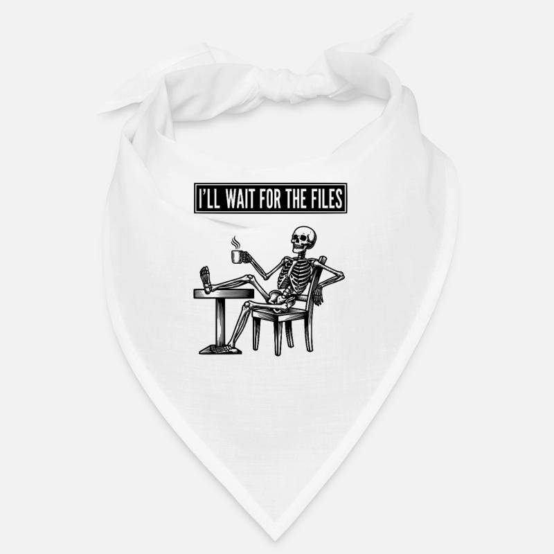 Bureau du chef de projet Squelette Meme en attente Bandana