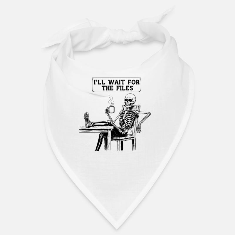 Waiting Skeleton Meme Project Manager Office Bandana