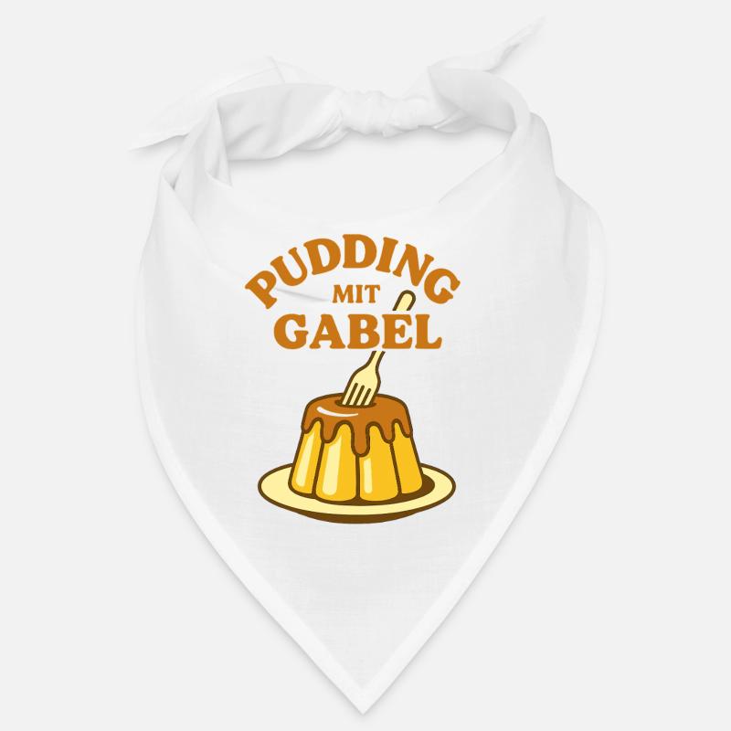 Pudding with fork Bandana