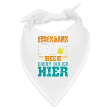 Modellbahn Modelleisenbahn Eisenbahn - Bandana - Weiß - Vorne