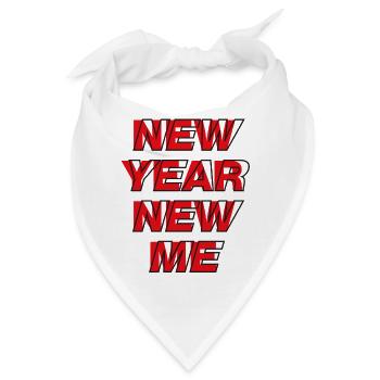 Neujahr Neues Ich - Bandana - Weiß - Vorne