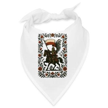 Polnische Husaren Volkskunst Design - Bandana - Weiß - Vorne