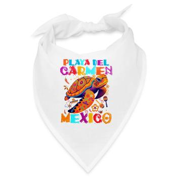 Tortuga Tropical Playa del Carmen Mexico - Bandana - Weiß - Vorne