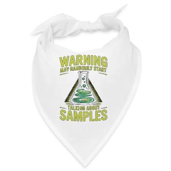 Lab Technician Warning May Randomly Medical Lab - Bandana - Weiß - Vorne