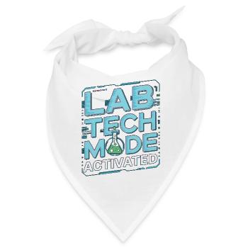 Lab Tech Mode Activated Medical Lab Phlebotomy - Bandana - Weiß - Vorne