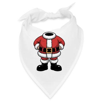 Santa Torso Blockdesign - Bandana - Weiß - Vorne