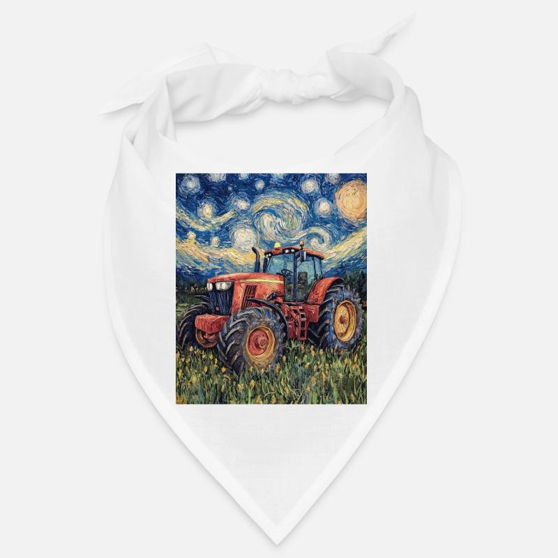 Traktor Bauer Landwirt Van Gogh Style Bandana