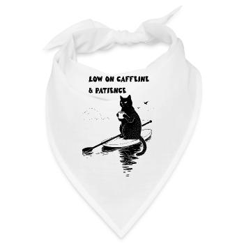 Low on Caffeine and Patience - Bandana - Weiß - Vorne