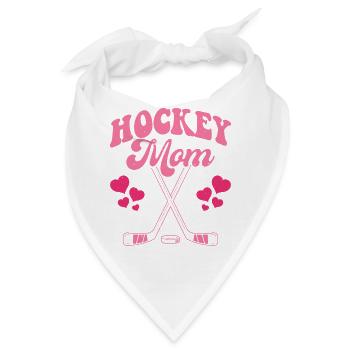 Hockey Mom - Bandana - Weiß - Vorne