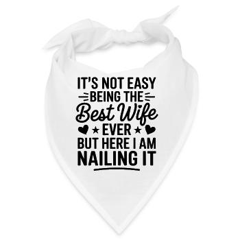 Ehefrau Spruch Ehefrauen Lustiges Ehefrau Geschenk - Bandana - Weiß - Vorne